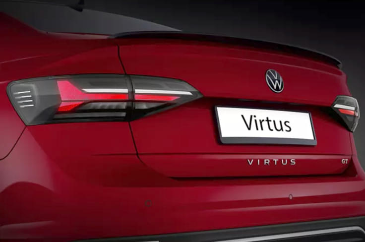 2022 VW Virtus gets a full LED taillamp. 2022 VW Virtus gets a full LED taillamp.